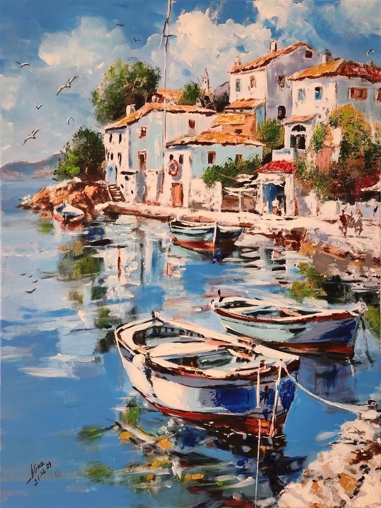 ArteDiAlina.com painting: Because the sky is so blue